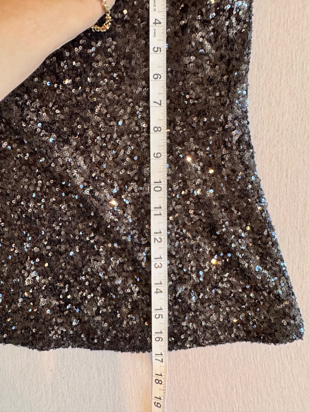 Abercrombie & Fitch Black Sequin Strapless Tube Top - Picture 7 of 7